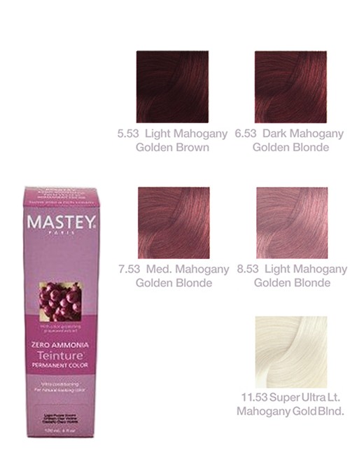 TEINTURE-MAHOGANY-GOLD Mastey Teinture Zero Ammonia Hair Color