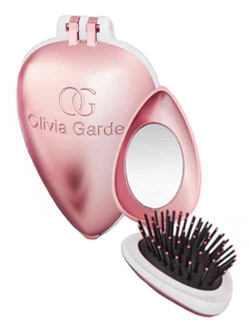 Olivia-Garden-Holiday-Love-Folding-Brush-with-Mirror-Pink